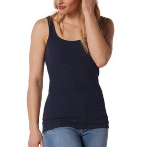 Pima Cotton Dark Navy Blue Soft Ribbed Tank Top